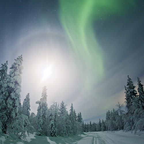 Nordlichter über Lappland © Visit Finland