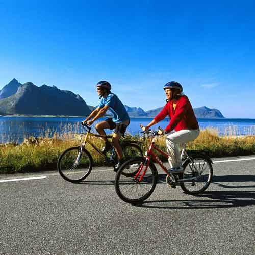 Fahrradfahren auf den Lofoten