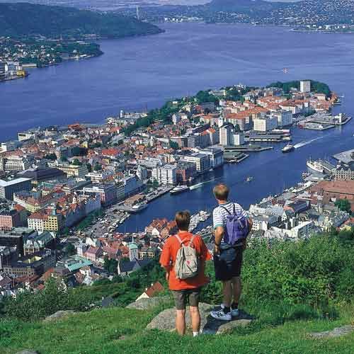 Aussicht vom Floyen auf Bergen © Fjord Norway - Paul Smit