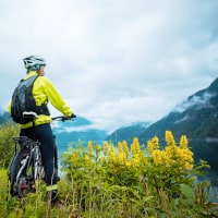 Radfahrer in Norwegen