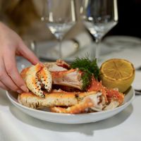 Königskrabben-Dinner © Havila Voyages